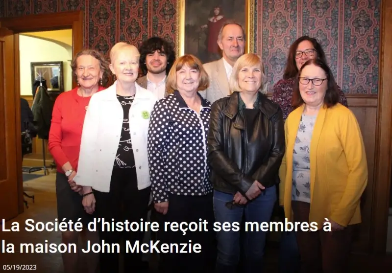 La Société d’histoire reçoit ses membres à la maison John McKenzie