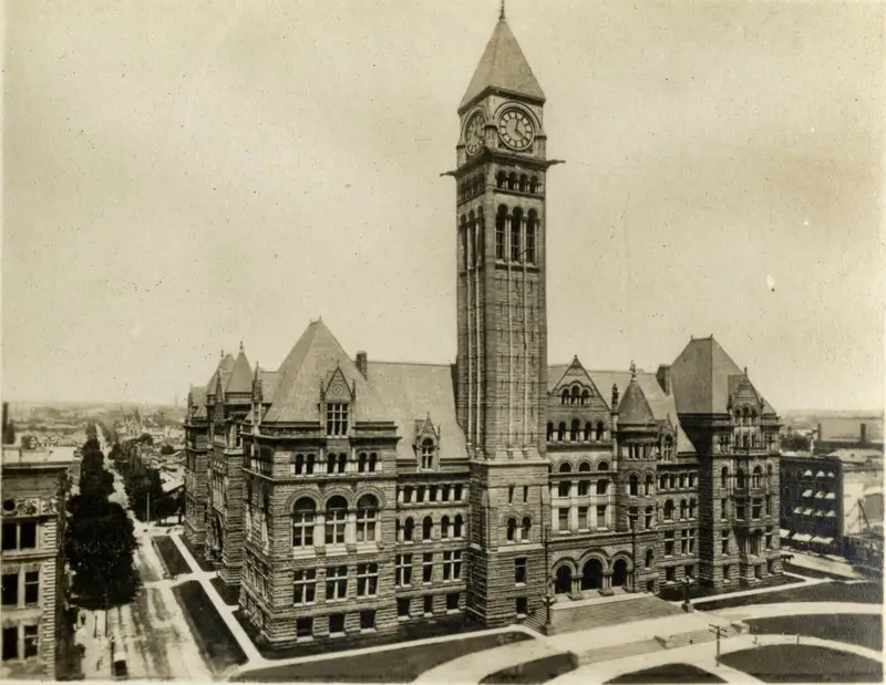 Old City of Toronto Photo noir et blanc